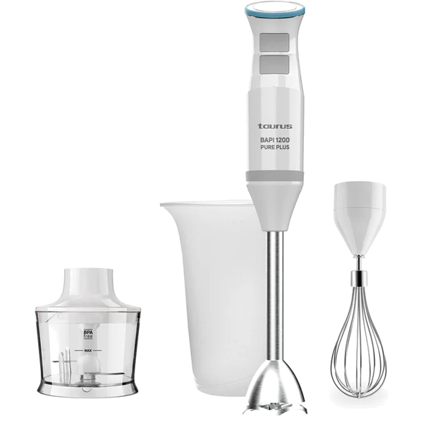 Varinha Mágica Taurus Bapi 1200 Pure Plus Inox | 1200W, Turbo, Pica Gelo