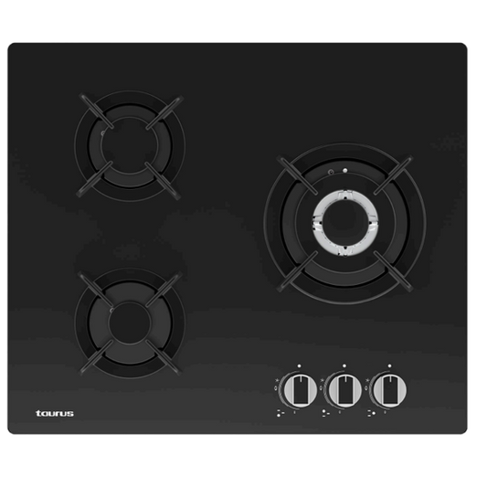 Placa a Gás Taurus Gc3hn | 3 Queimadores, 6.35kW, Ignição Automática