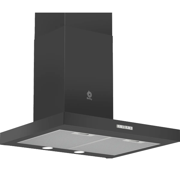 Chaminé BALAY 3bc065mn | 60cm, 525 m³/h, Preto