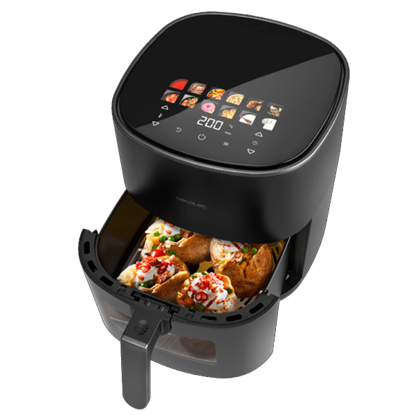 Fritadeira Sem Óleo Cecotec Cecofry&Grill DuoHeat 6500 | 6,5L, 2200W, Dupla Resistência