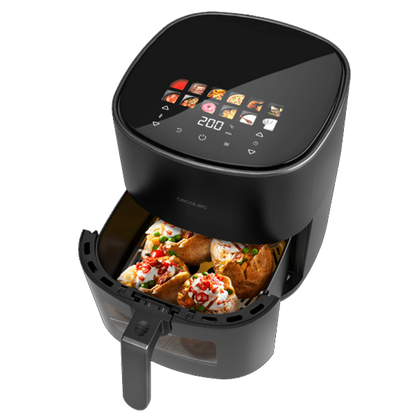 Fritadeira Sem Óleo Cecotec Cecofry&Grill DuoHeat 6500 | 6,5L, 2200W, Dupla Resistência