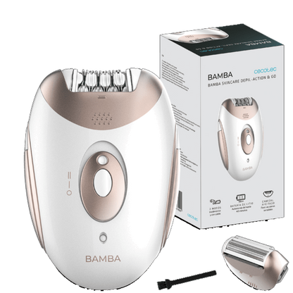 Depiladora Cecotec Bamba Skincare Go | Sem fios, 2 Velocidades, LED