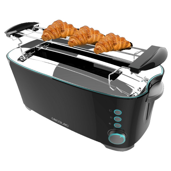Torradeira Cecotec Toast&taste Extra Double B | 1350W, 4 torradas, dupla ranhura