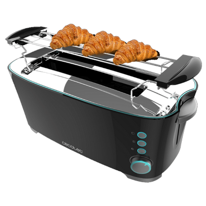 Torradeira Cecotec Toast&taste Extra Double B | 1350W, 4 torradas, dupla ranhura