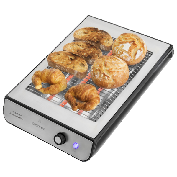 Torradeira CECOTEC TURBO EASYTOAST INOX | 900W, 6 níveis