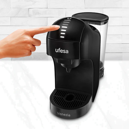 Máquina Café UFESA Venezia 71706017 | 1L, 15 bar, Compatível cápsulas
