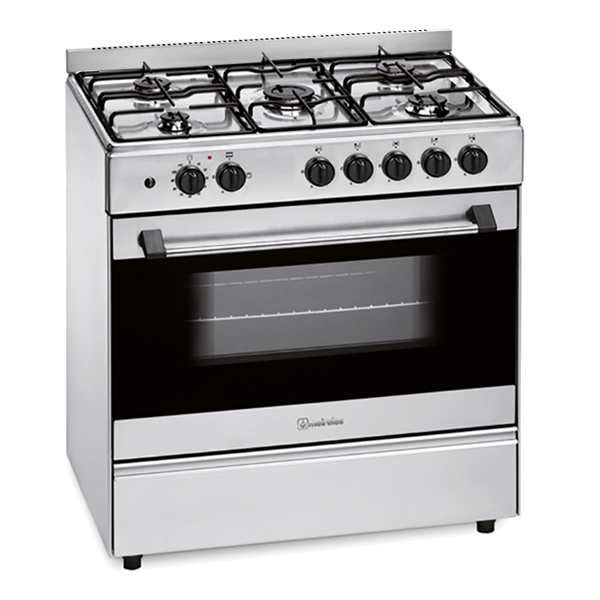 Fogão Meireles M 801 X Nat St | 5 Queimadores, Forno Gás, Grelhador Elétrico, 102L
