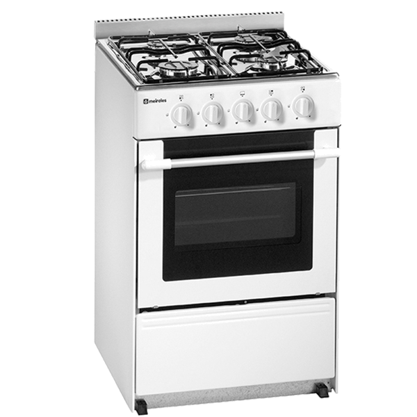 Fogão Meireles N 510 W St | 4 Queimadores Gás, Forno a Gás, Classe A, Inox
