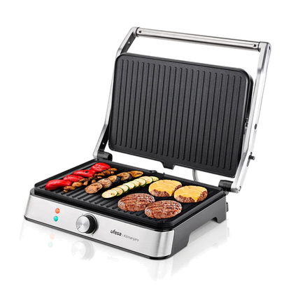 Grelhador Elétrico UFESA Kilimanjaro | 2200W, Antiaderente, Inox
