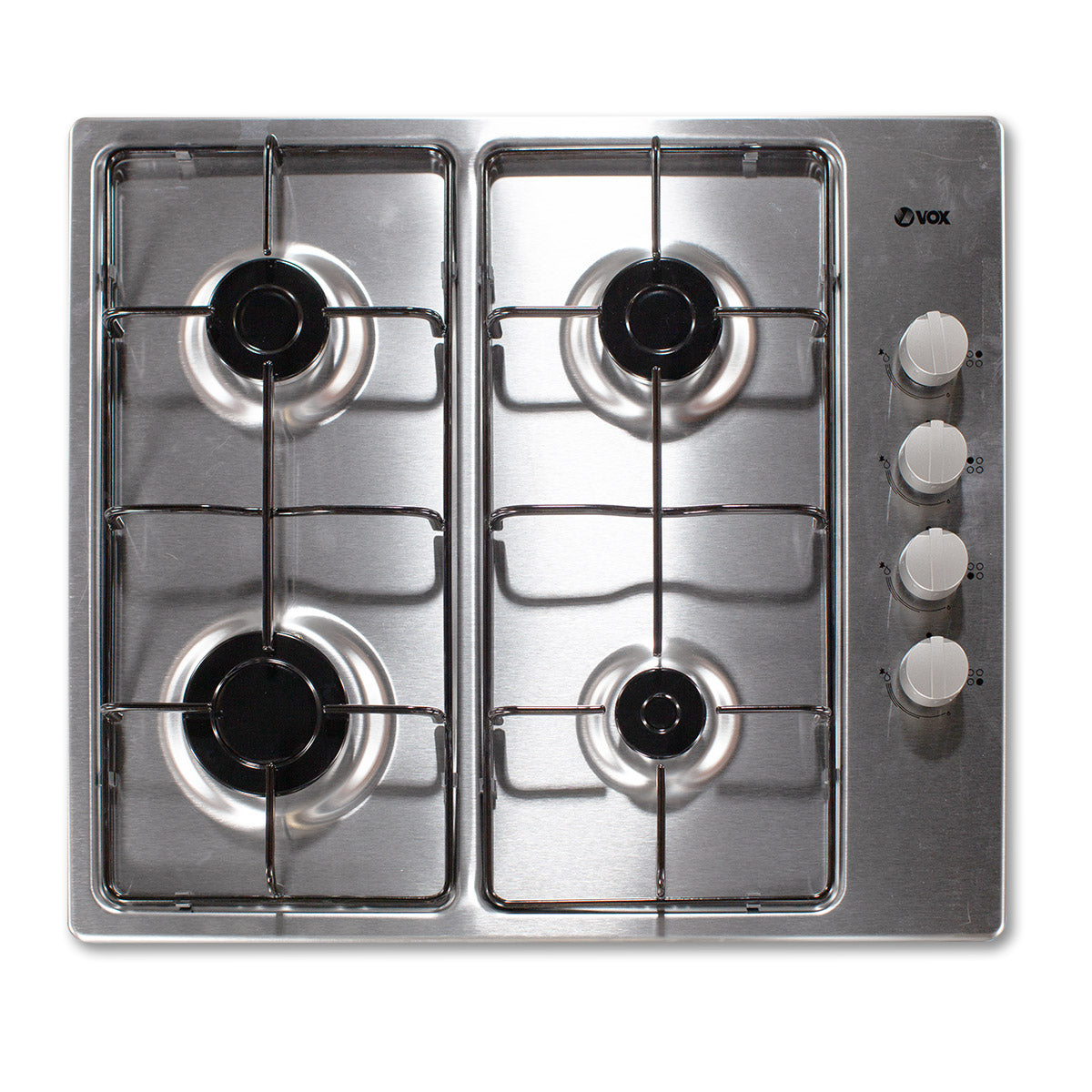 Placa a Gás Vox EBG400 GIX | 4 Queimadores, Inox, Segurança