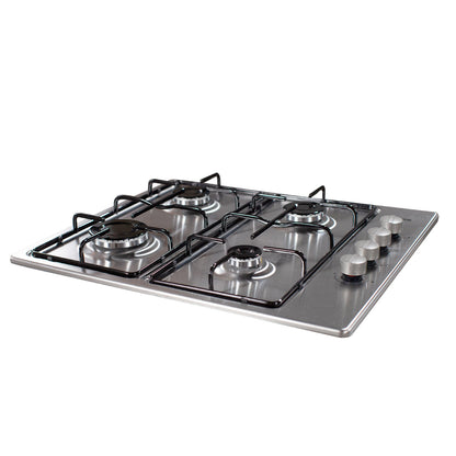 Placa a Gás Vox EBG400 GIX | 4 Queimadores, Inox, Segurança