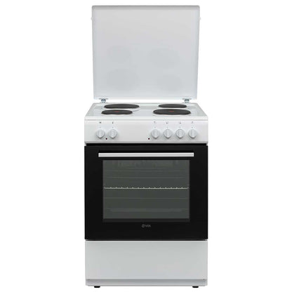 Fogão Elétrico VOX EHT6020WG | 65L, 4 Discos, Classe A