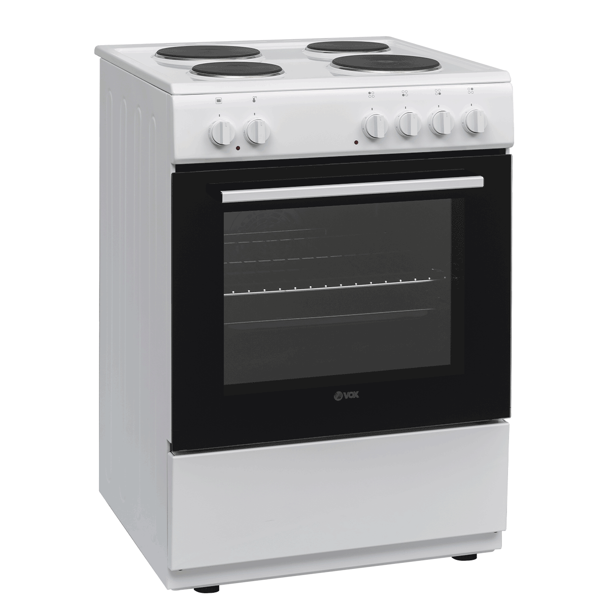 Fogão Elétrico VOX EHB600WBF | 4 Discos, 72L, Classe A