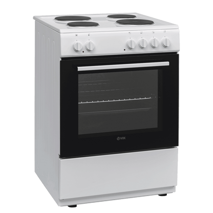 Fogão Elétrico VOX EHB600WBF | 4 Discos, 72L, Classe A
