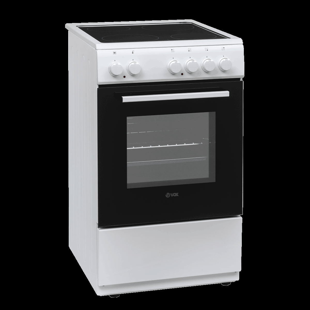 Fogão Elétrico VOX CHT5000WBF | 4 Discos, 55L, Classe A