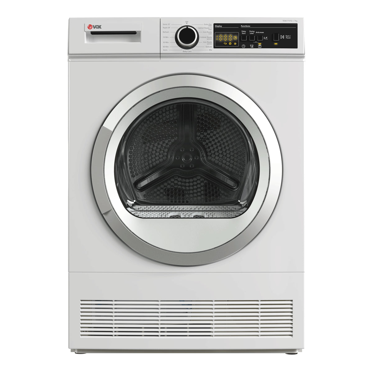 Secador de Roupa Vox TDM715TQ | 7kg, Condensação, Classe B