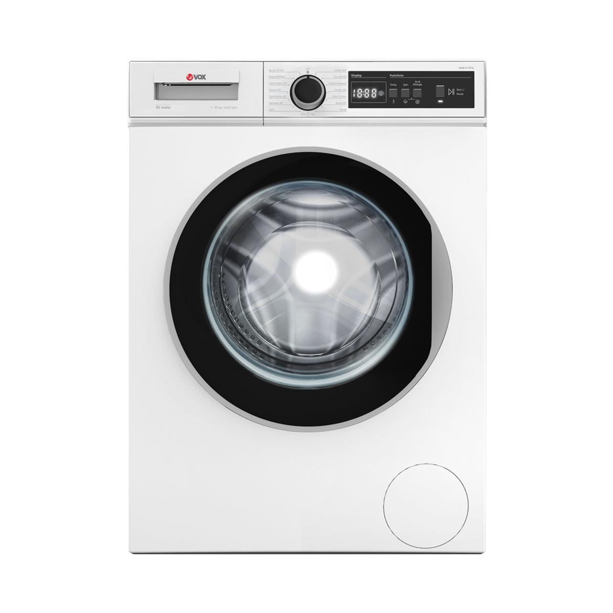 Máquina de Lavar Roupa Vox WMI1410TA | 10kg, 1400 RPM, Classe A