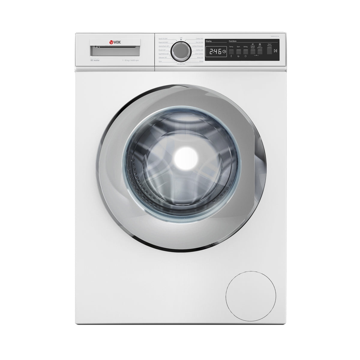Máquina de Lavar Roupa Vox WMI1415TA | 10kg, 1400 RPM, Classe A