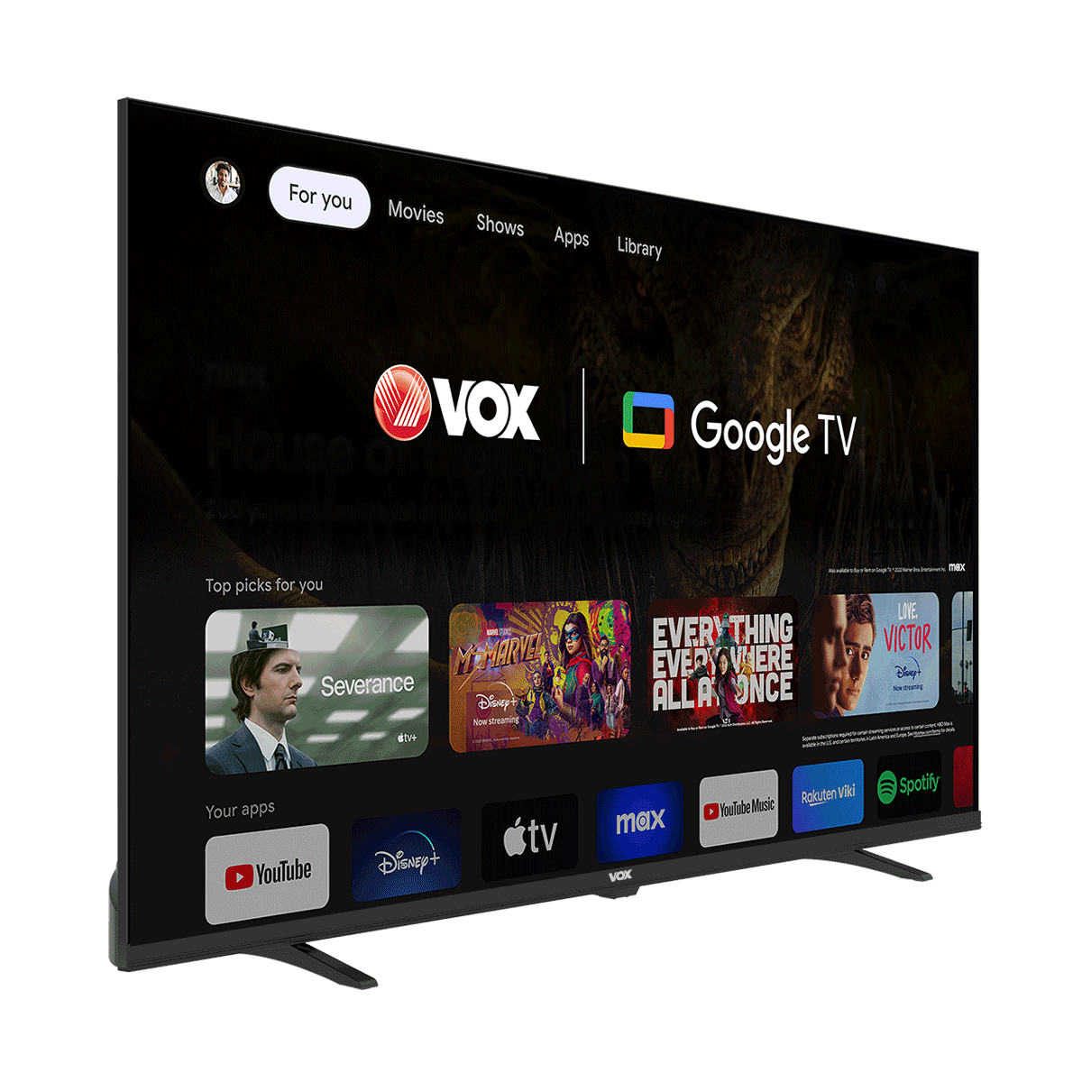 TV Vox 40GOF080B | 40", LED, Full HD, Google TV
