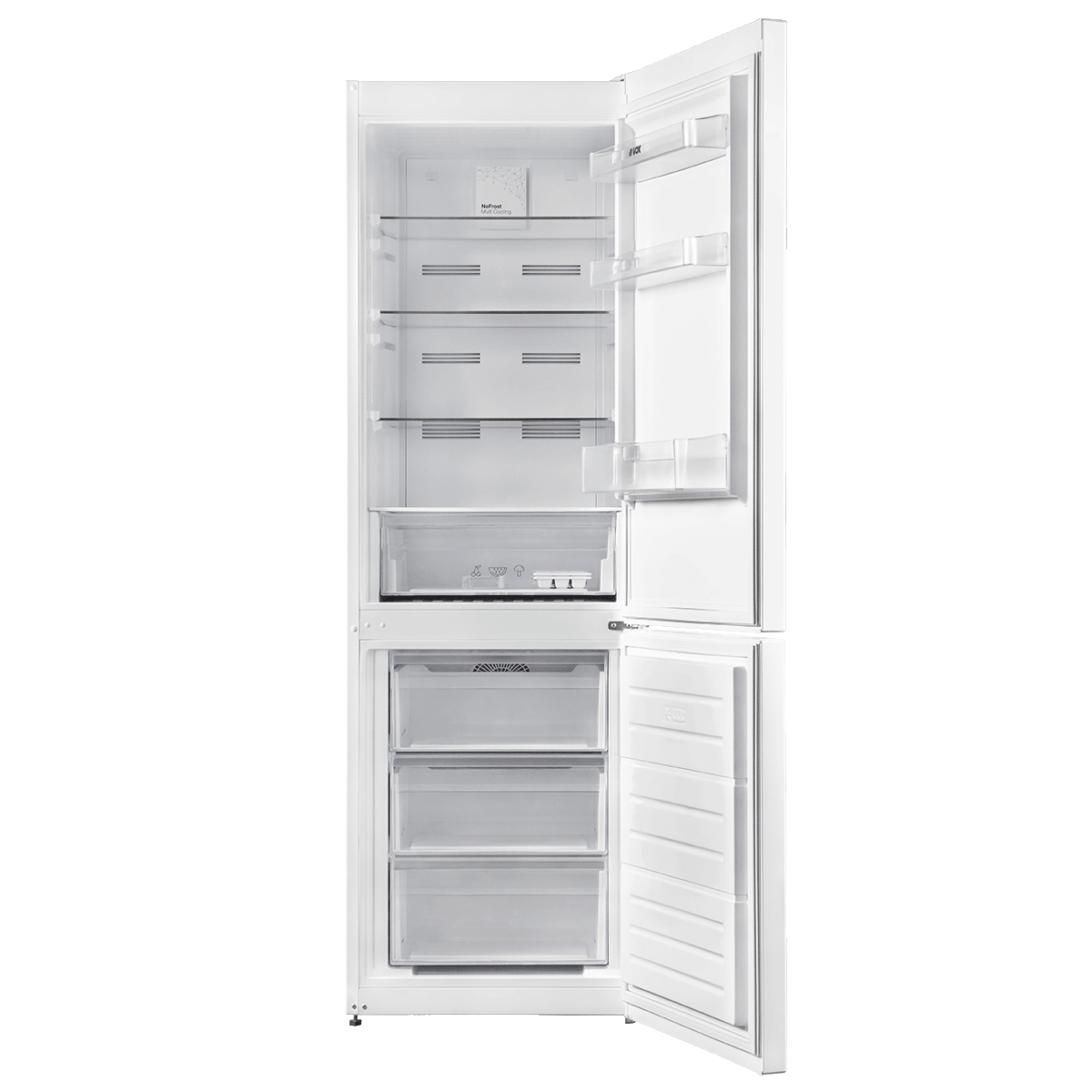 Frigorífico Combinado Vox NF3730WE | 324L, Classe E, No Frost