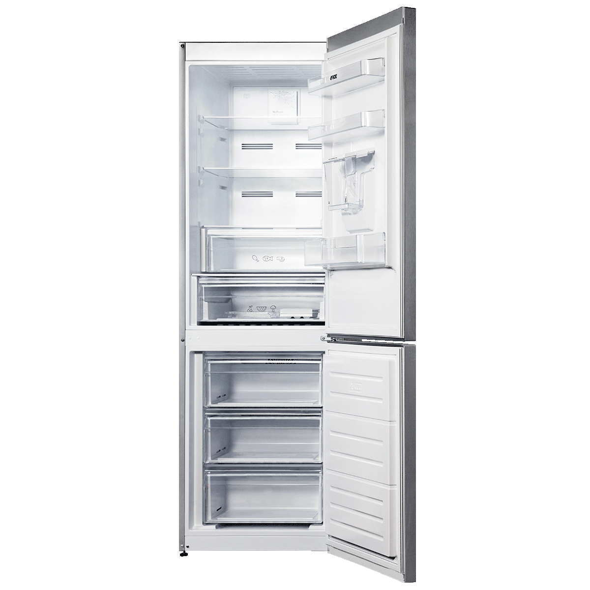 Frigorífico Combinado Vox NF3735IXE | 324L, Classe E, No Frost