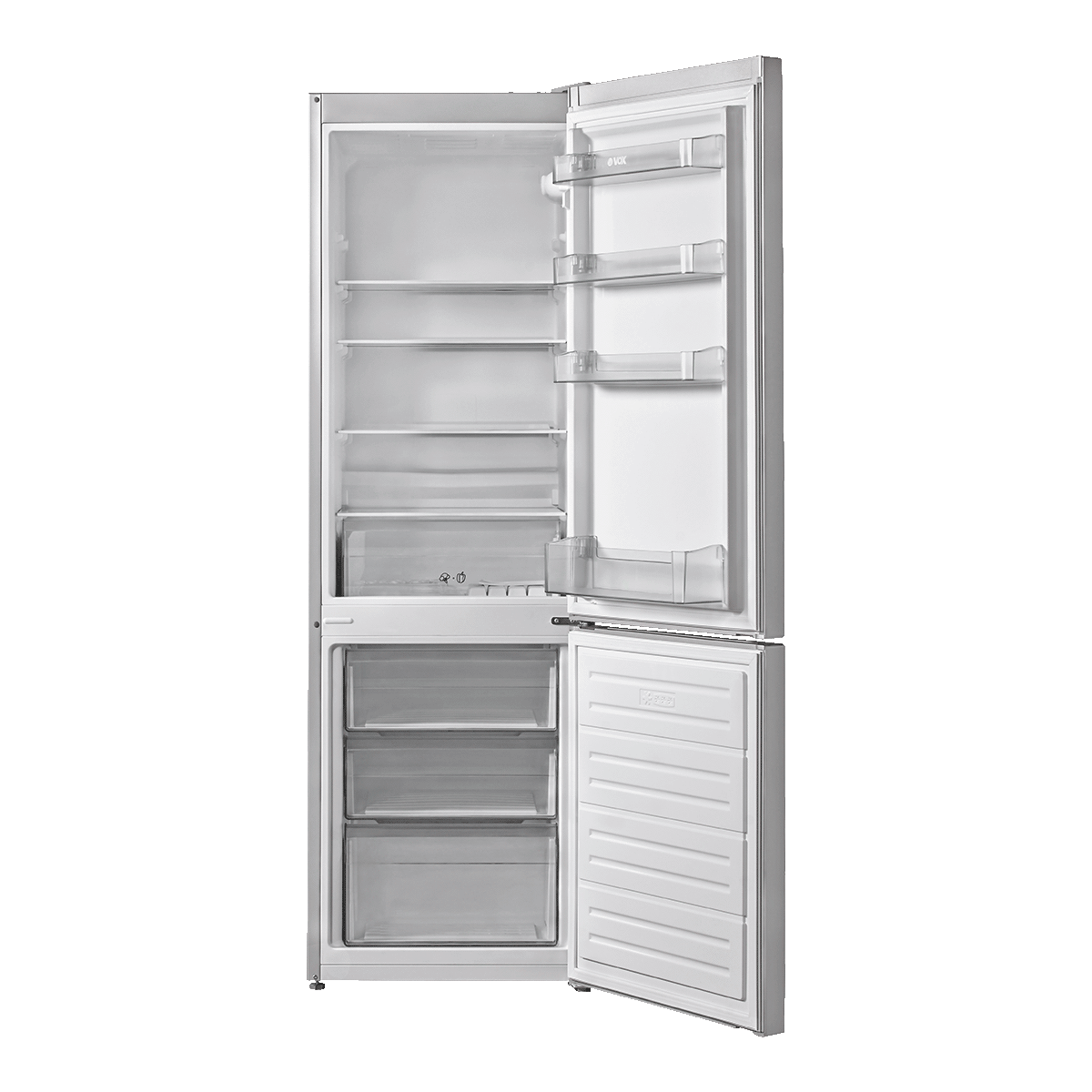 Frigorífico Combinado Vox KK3300SE | 184L, Classe E, 4 Estrelas