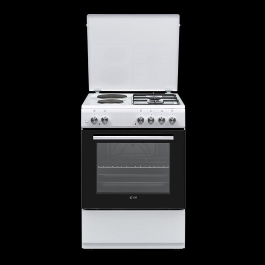 Fogão Misto VOX GHB6220W | 2 Queimadores, Forno Elétrico, 72L
