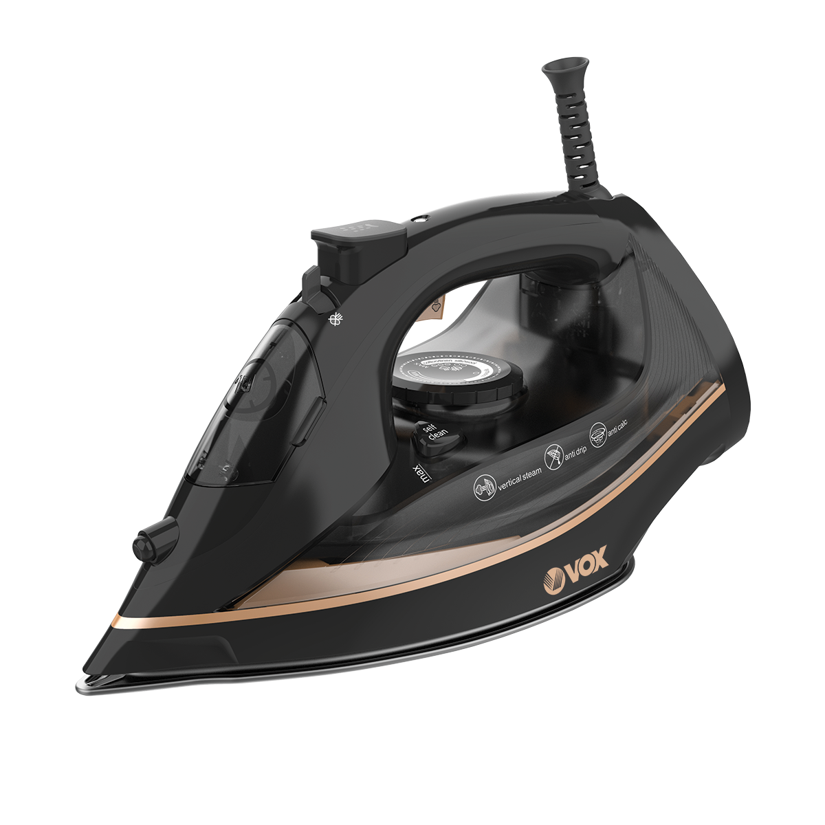 Ferro de engomar VOX DBL2531 | Base cerâmica, 2600W, Anticalcário