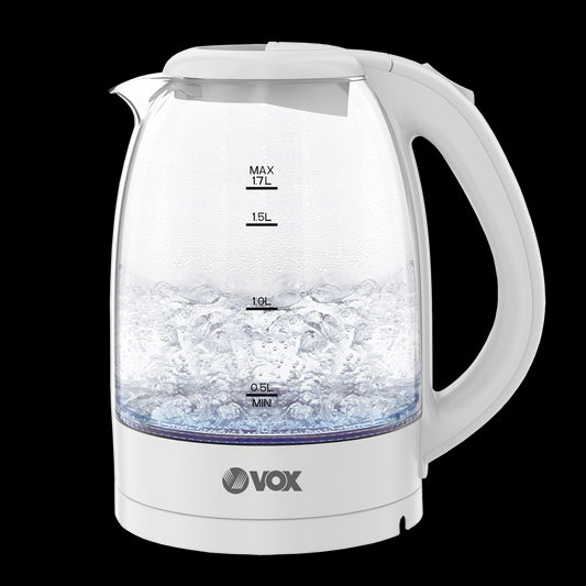 Jarro Elétrico Vox WK8010 | 1.7L, 2200W, Filtro