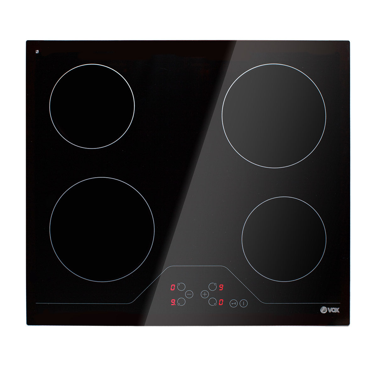 Placa de Vitrocerâmica Vox EBC400DB | Touch, 4 zonas