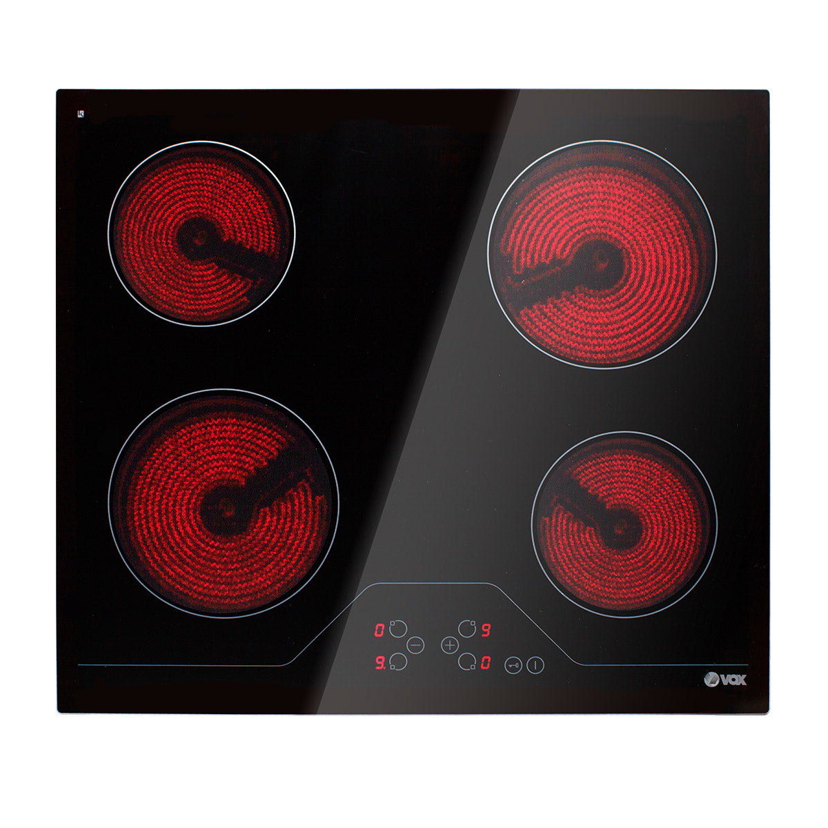 Placa de Vitrocerâmica Vox EBC400DB | Touch, 4 zonas