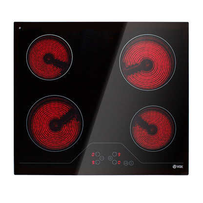 Placa de Vitrocerâmica Vox EBC400DB | Touch, 4 zonas