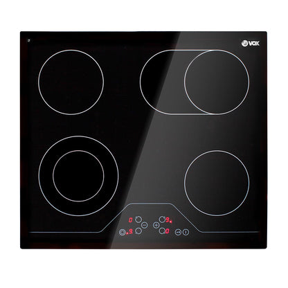 Placa de Vitrocerâmica Vox EBC411DB | 4 zonas, Controlo touch