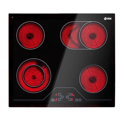Placa de Vitrocerâmica Vox EBC411DB | 4 zonas, Controlo touch