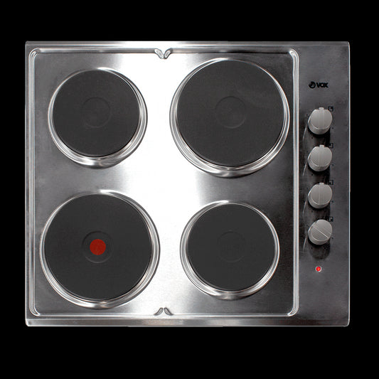Placa Elétrica Vox EBX400EIX | 4 zonas, Inox, 2000W