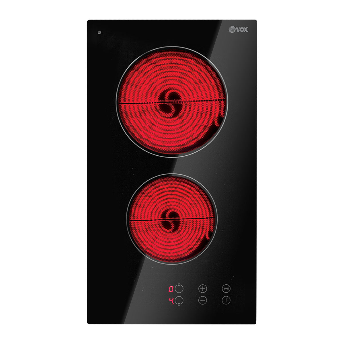 Placa de Vitrocerâmica Vox EBC200DB | 2 zonas, Touch frontal