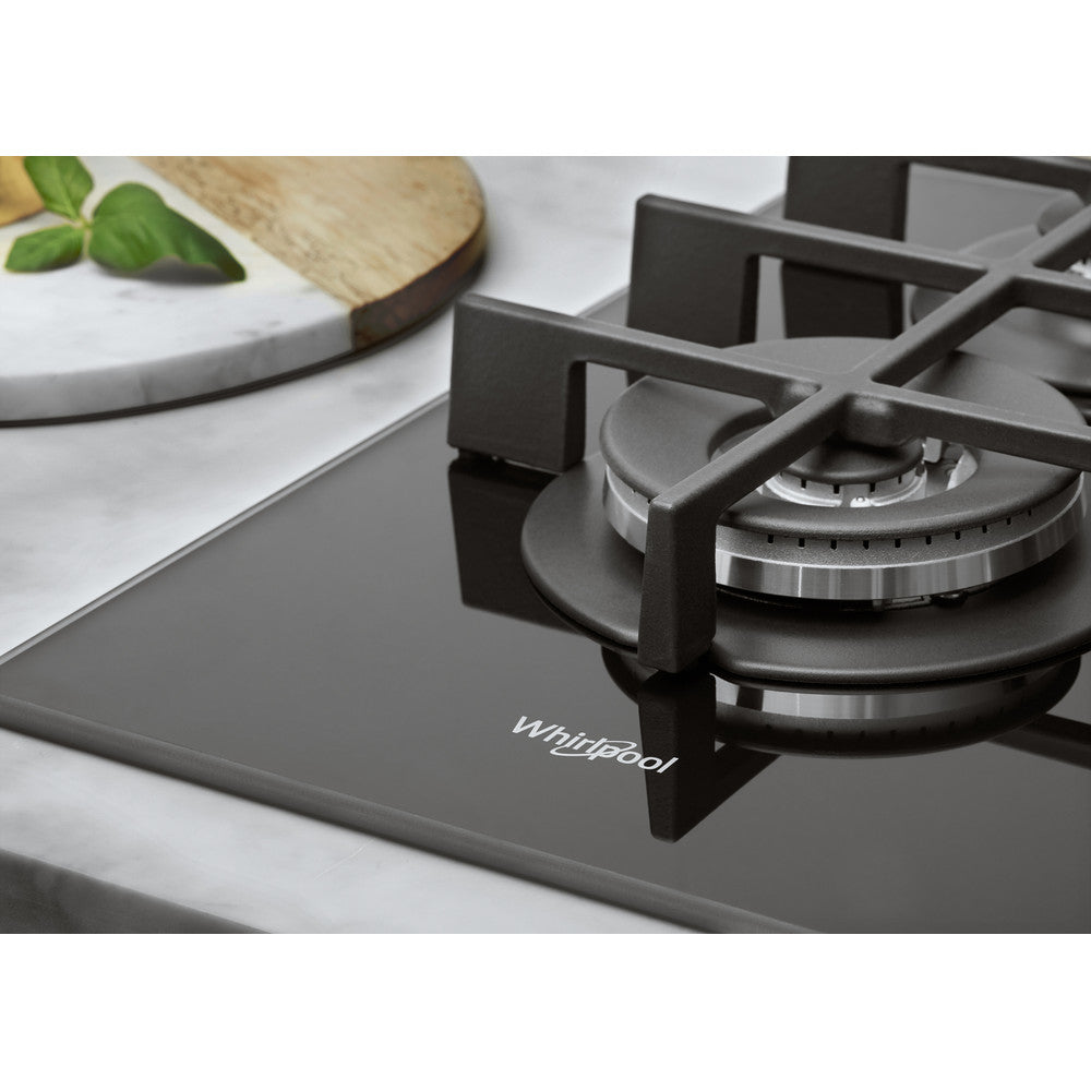 Placa a Gás Whirlpool GOWL728/NB | 5 zonas, 11300W, 73x51cm, Preto