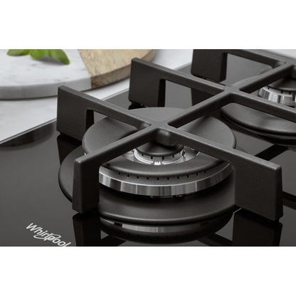 Placa a Gás Whirlpool GOWL728/NB | 5 zonas, 11300W, 73x51cm, Preto