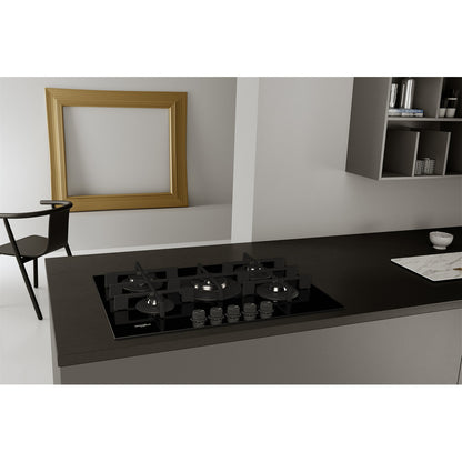 Placa a Gás Whirlpool GOWL728/NB | 5 zonas, 11300W, 73x51cm, Preto