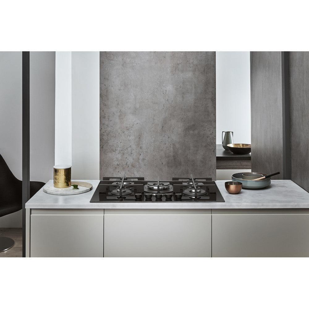 Placa a Gás Whirlpool GOWL728/NB | 5 zonas, 11300W, 73x51cm, Preto