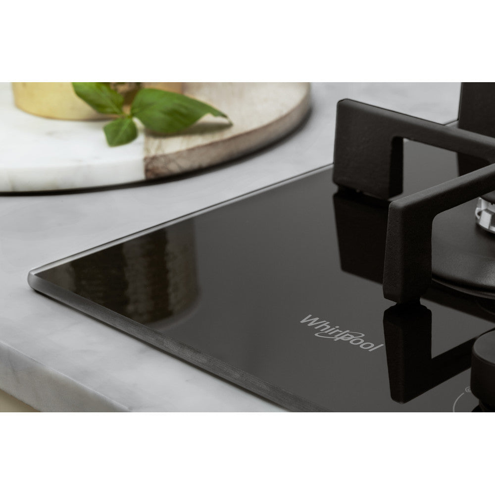 Placa a Gás Whirlpool GOWL728/NB | 5 zonas, 11300W, 73x51cm, Preto