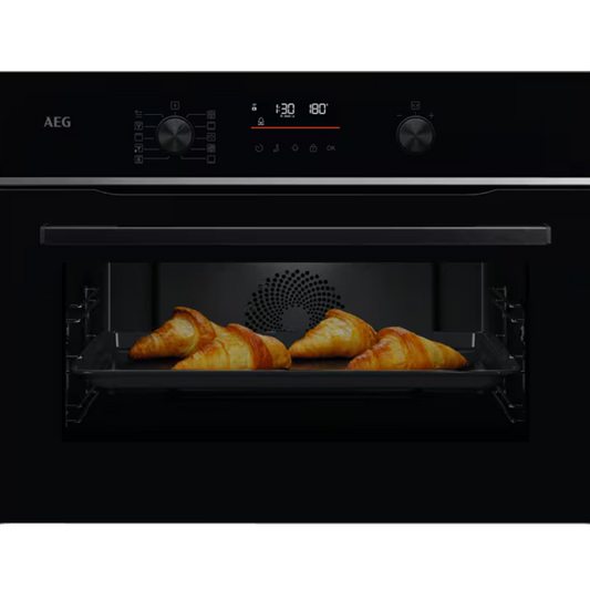 Forno Compacto AEG TA5PK401B | 45L, Pirólise, Steam Bake