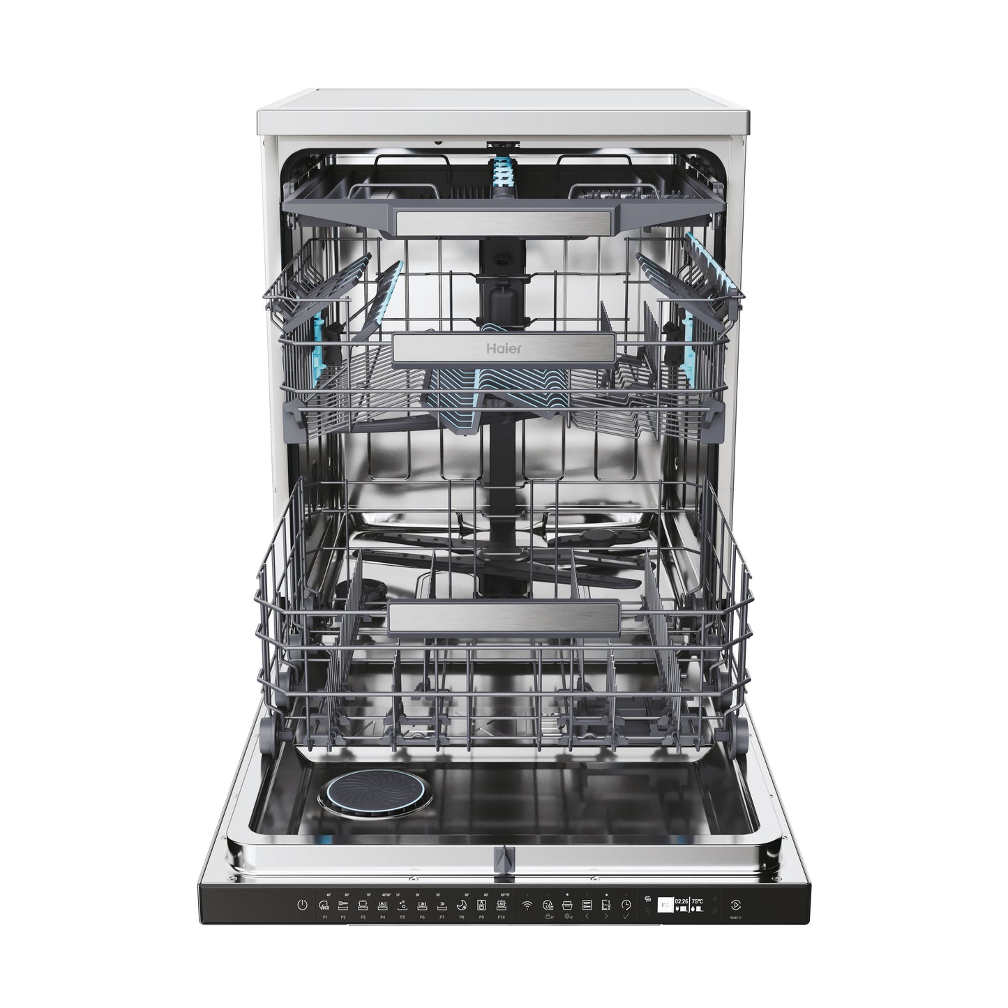 Máquina de Lavar Loiça Haier Xf4a4m4pdx | 14 Talheres, Wi-Fi, A