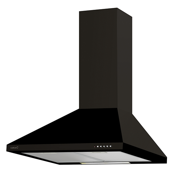 Chaminé Cata VK6000 BK | 480m³/h, LED, Classe A
