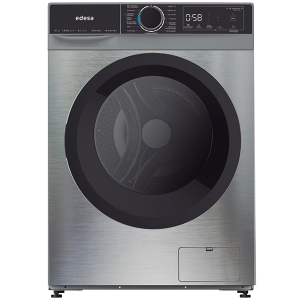 Máquina de Lavar Roupa Edesa EWF7201X | 7kg, 1200 RPM, Vapor