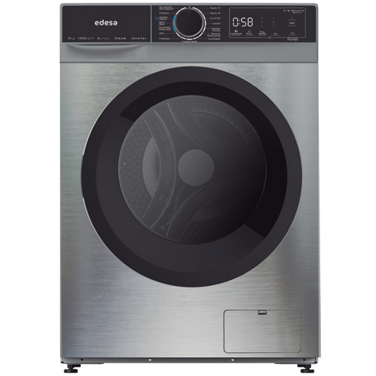 Máquina de Lavar Roupa Edesa EWF7201X | 7kg, 1200 RPM, Vapor