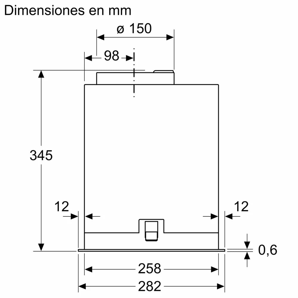 Exaustor Bosch DLN57PC60 | 555 m³/h, A++, LED, Preto