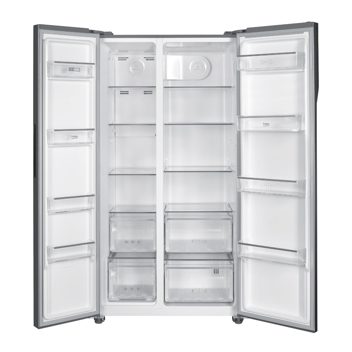 Frigorífico Side By Side BEKO GNO5323XPN | 532L, Classe D