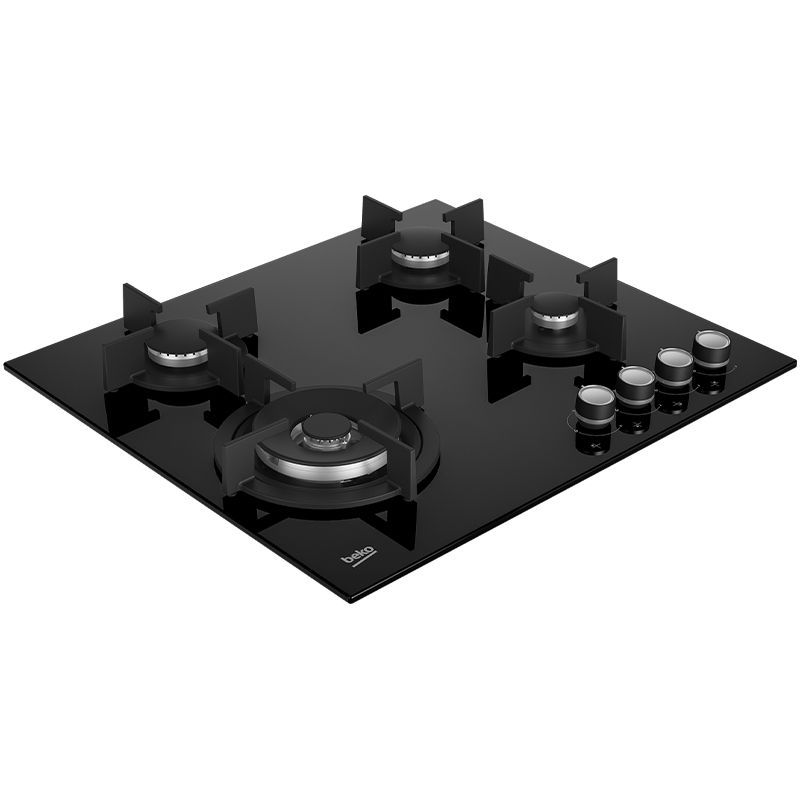 Placa a Gás BEKO HILW 64222 SE | 60 cm, 4 Queimadores, Wok, Preto