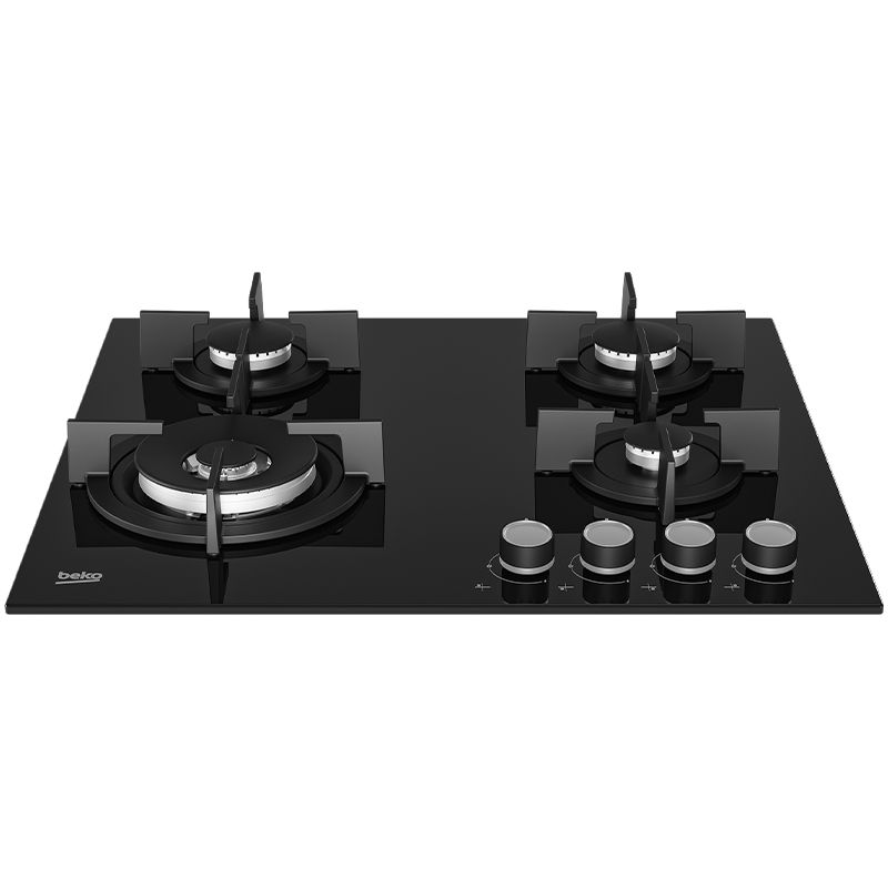 Placa a Gás BEKO HILW 64222 SE | 60 cm, 4 Queimadores, Wok, Preto
